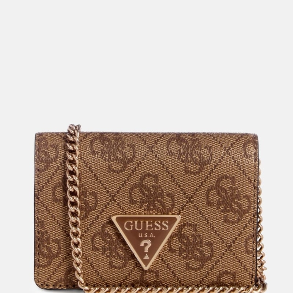 GUESS Brown Mini Wallet on chain